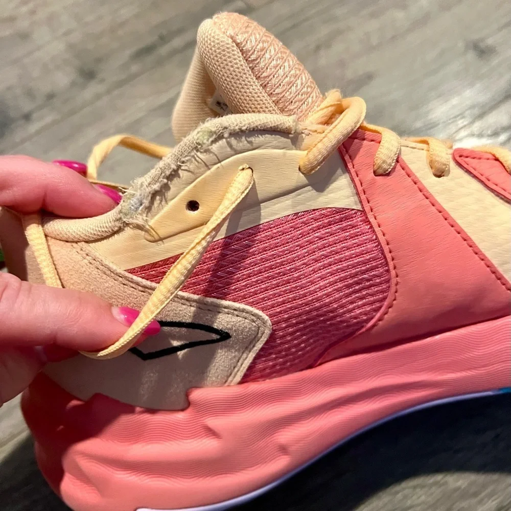 Puma All Pro Nitro Scoot Henderson Basketball Shoes Peach Fizz Green Gecko 8.5 - Picture 5 of 7